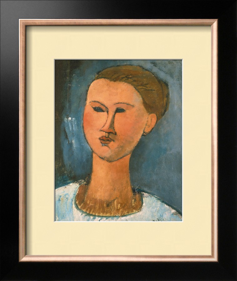 Head of a Woman, 1915 - Amedeo Modigliani Paintings